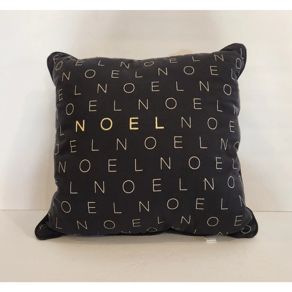 PLACE & TIME JOANN FABRICS Black Gold Modern Text 